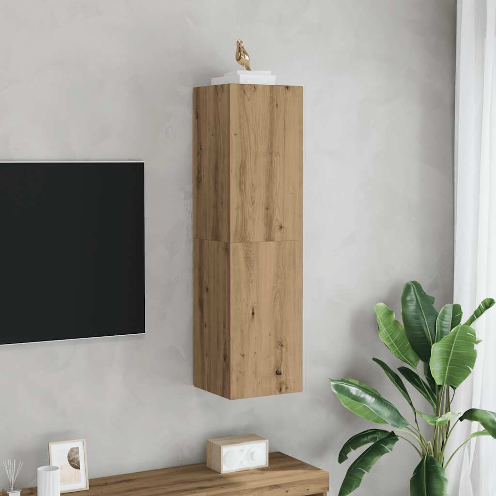 TV Cabinet Artisan Oak 30.5x30x110 cm Engineered Wood