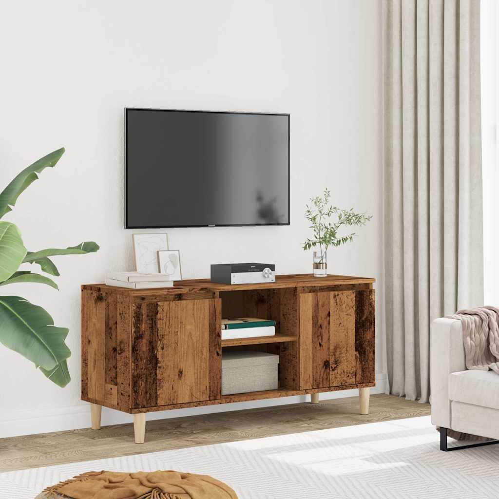 TV Cabinet Old Wood 102x35x50 cm Engineered Wood