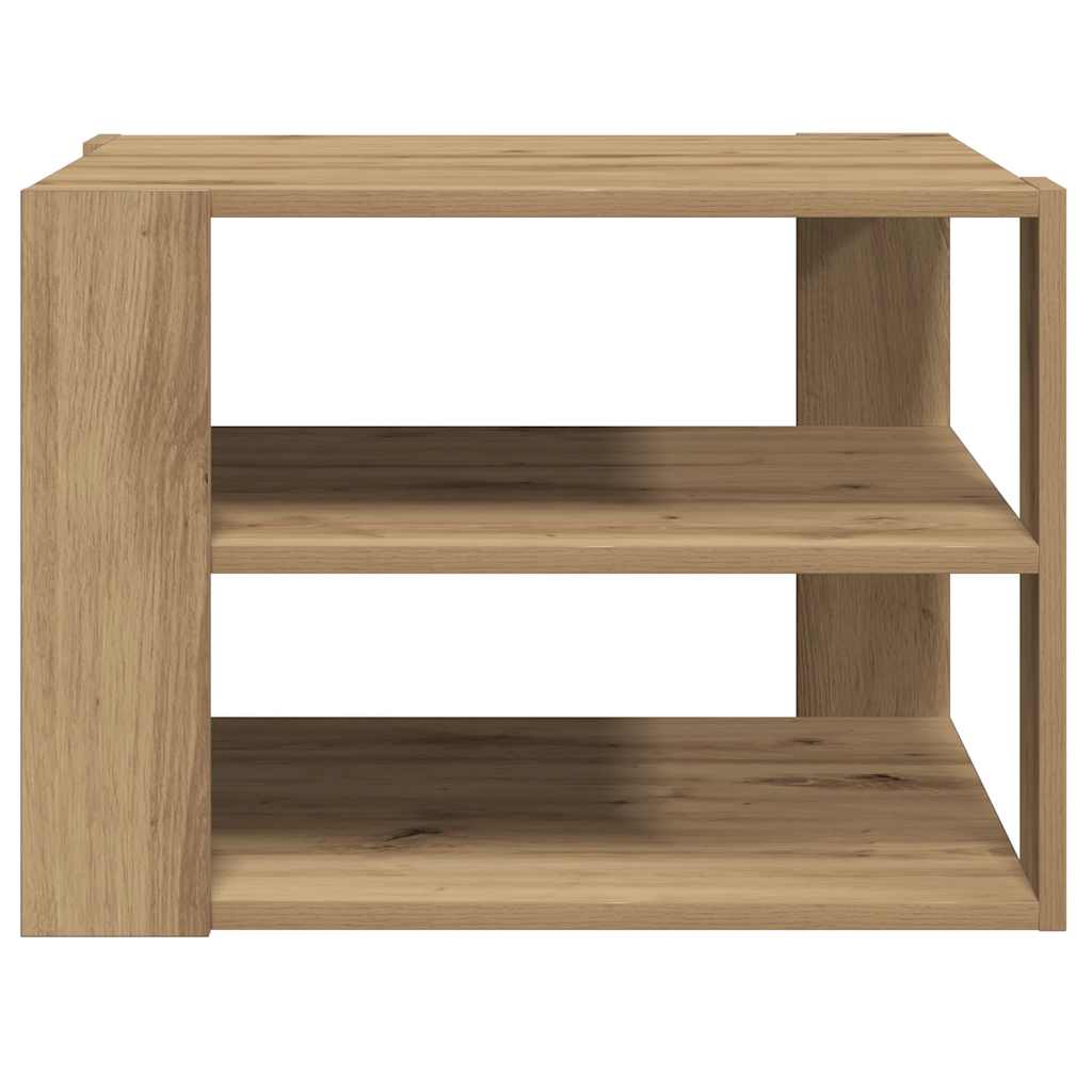 Coffee Table Artisan Oak 58x58x40 cm Engineered Wood