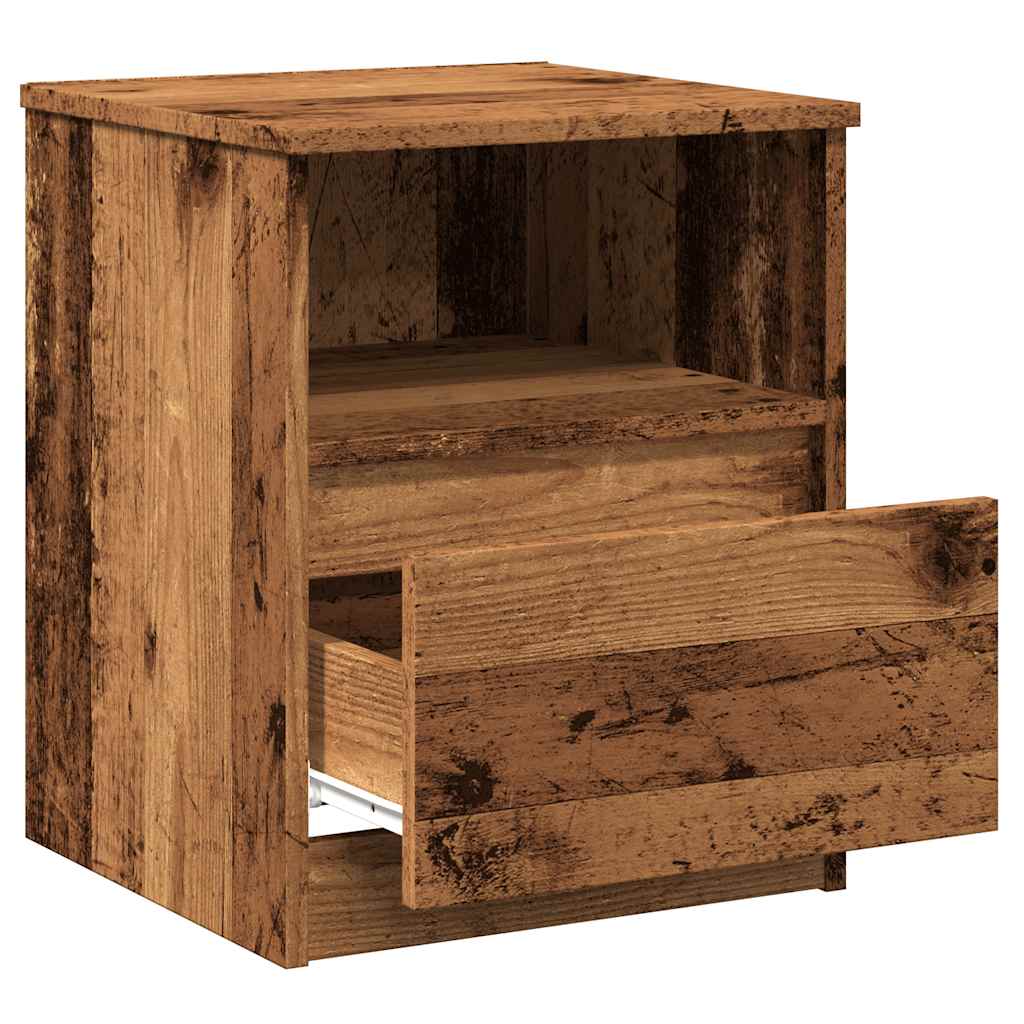 Bedside Cabinets 2 pcs Old Wood 40x40x50 cm Engineered Wood