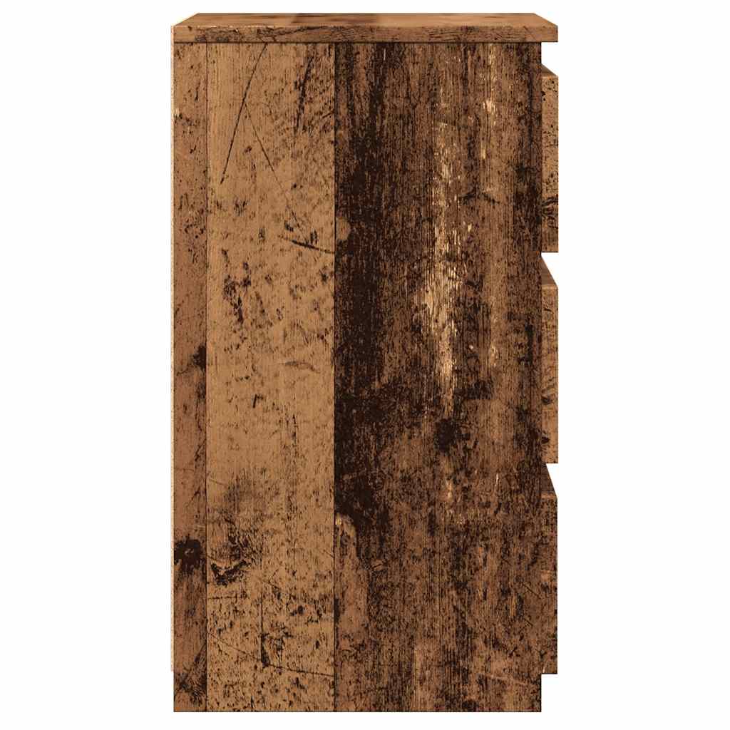 Bedside Cabinet Old Wood 40x35x62.5 cm Engineered Wood