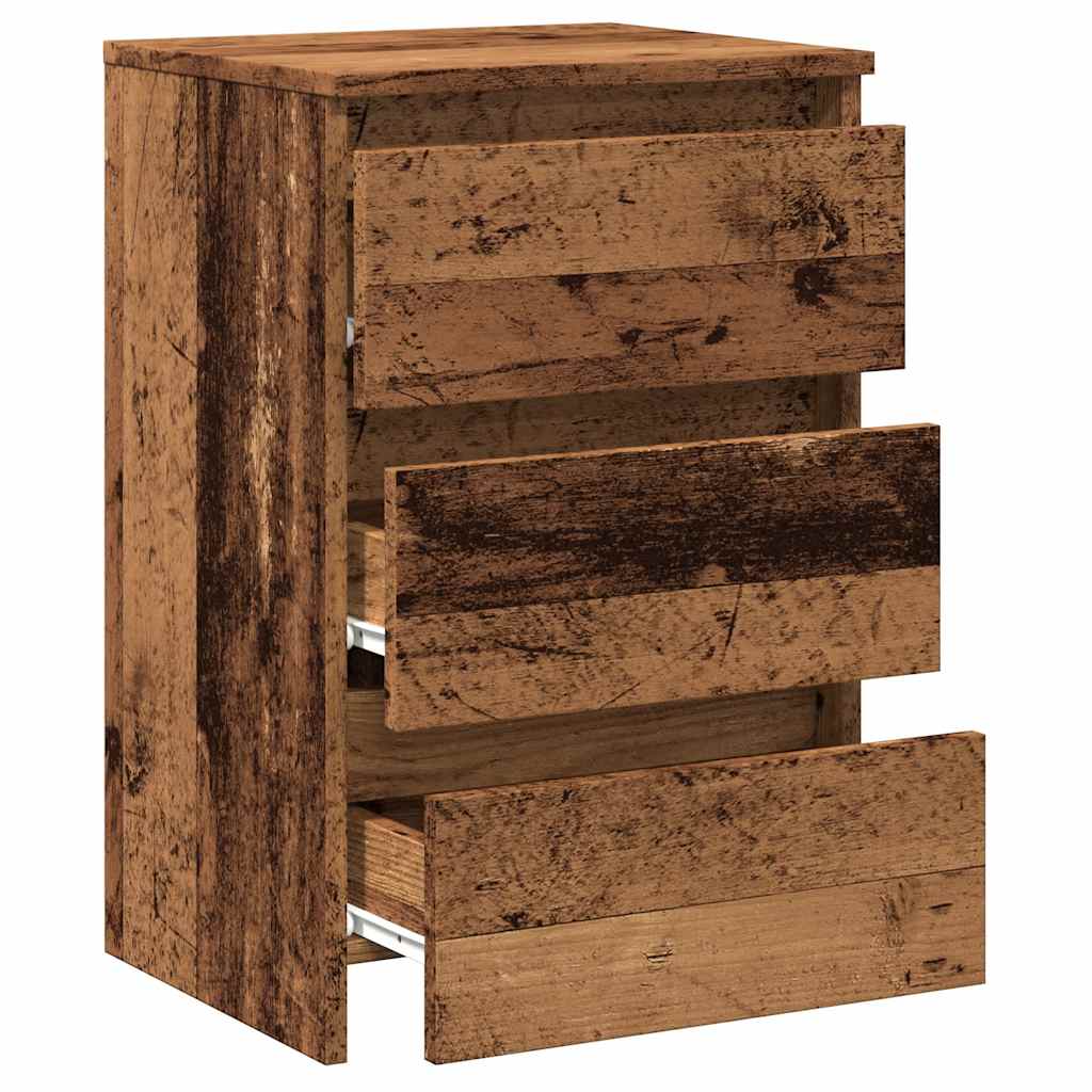 Bedside Cabinet Old Wood 40x35x62.5 cm Engineered Wood