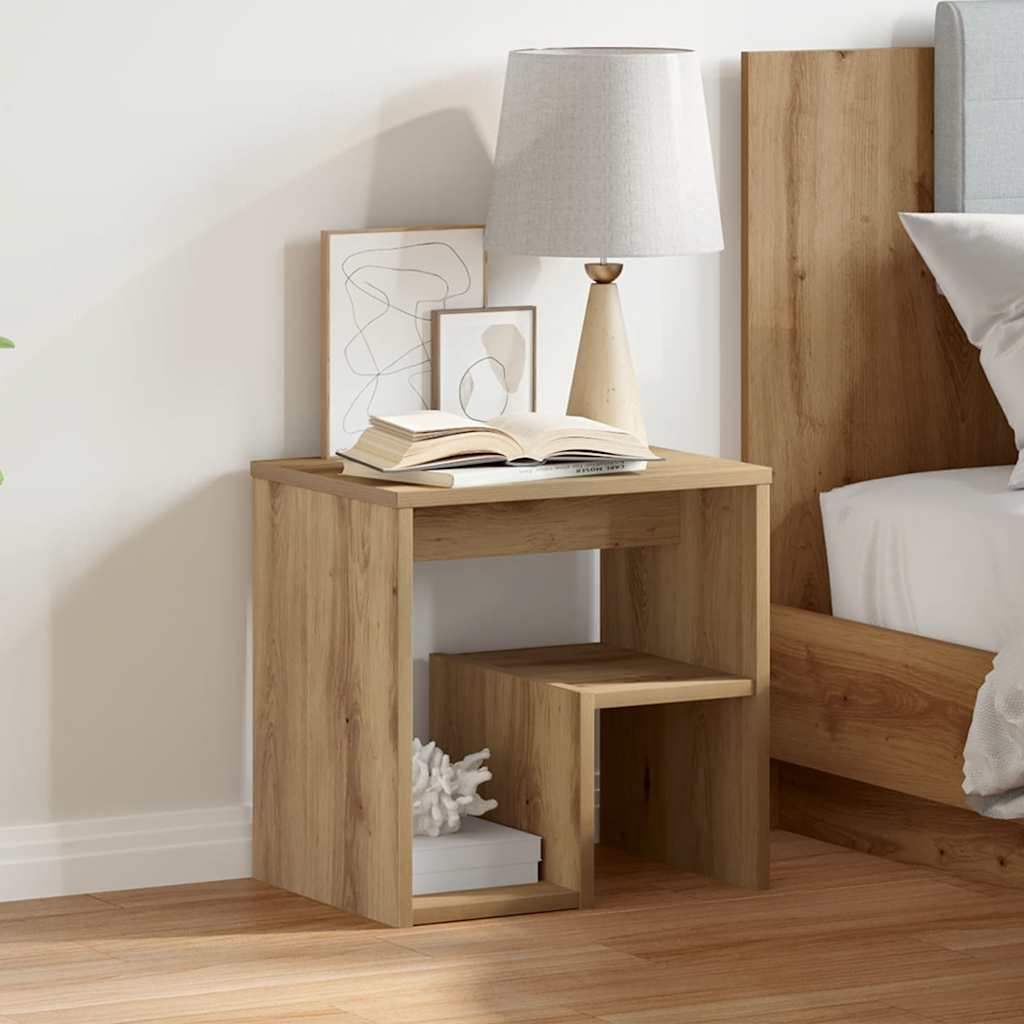 Bedside Cabinet Artisan Oak 40x30x40 cm Engineered Wood