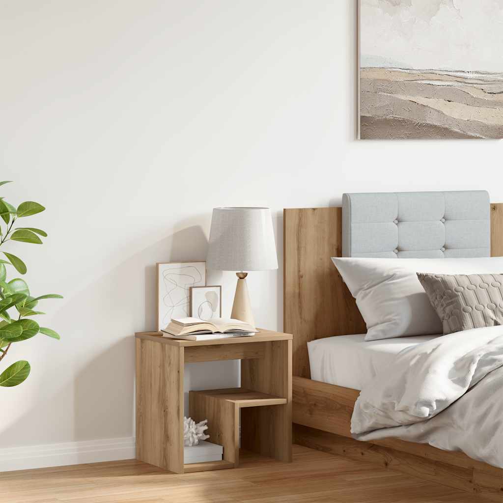Bedside Cabinet Artisan Oak 40x30x40 cm Engineered Wood