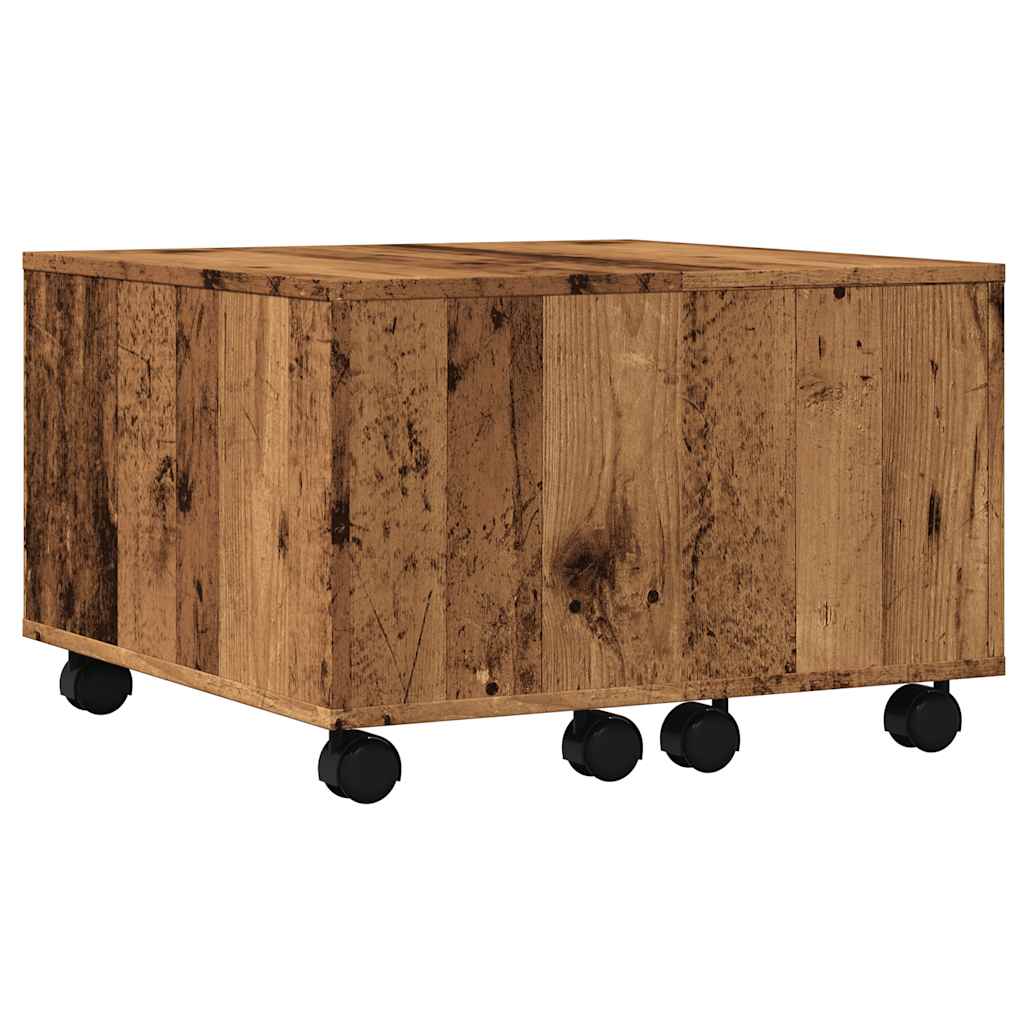 Coffee Table Old Wood 60x60x38 cm Engineered Wood