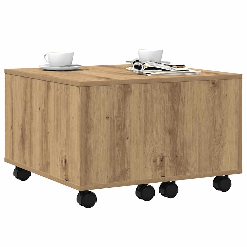 Coffee Table Artisan Oak 60x60x38 cm Engineered Wood