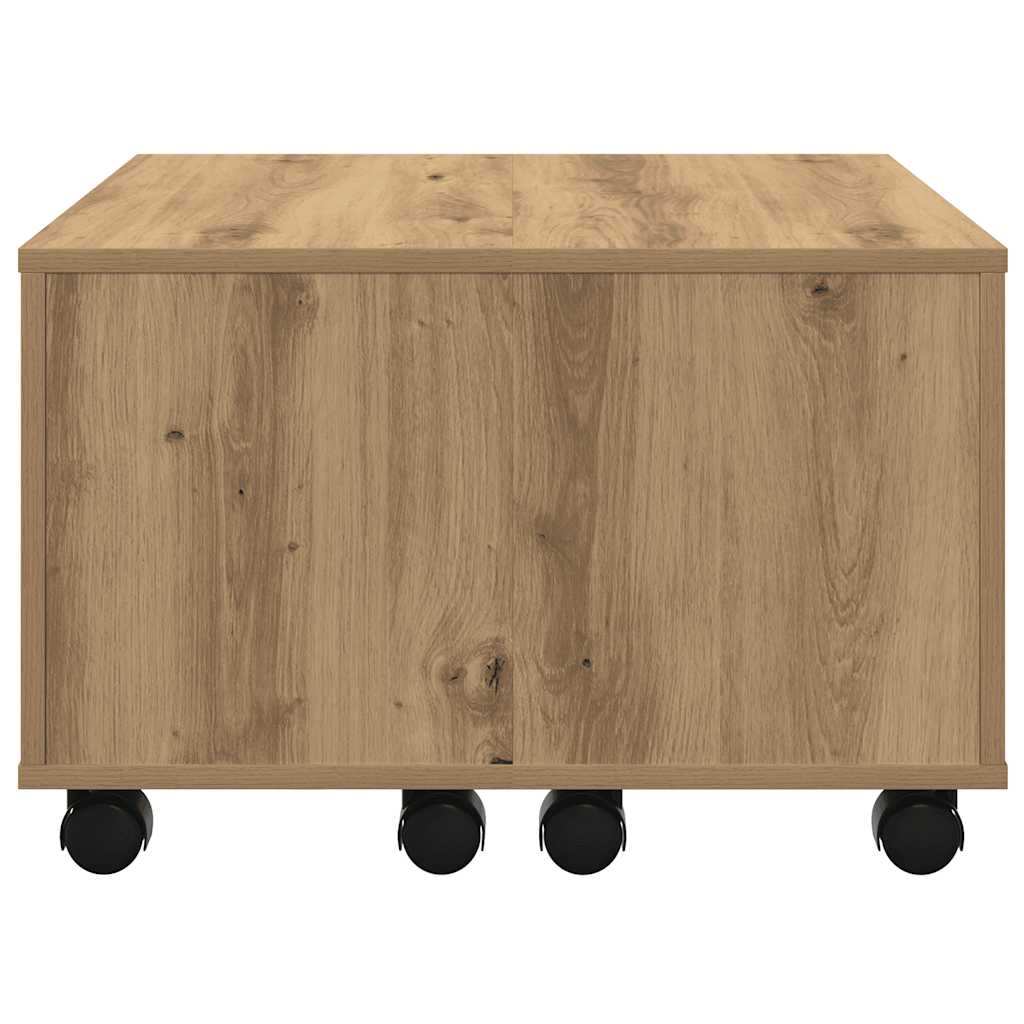Coffee Table Artisan Oak 60x60x38 cm Engineered Wood