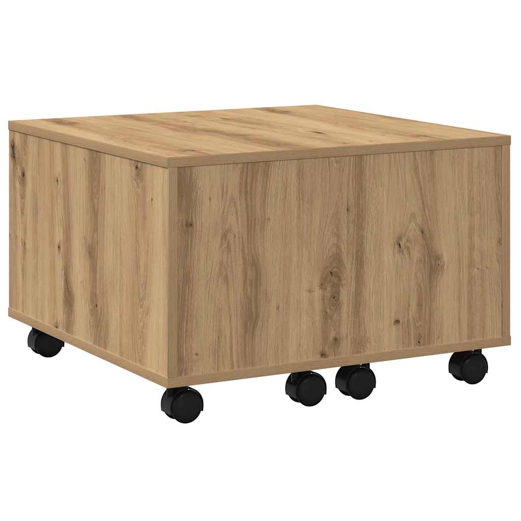 Coffee Table Artisan Oak 60x60x38 cm Engineered Wood
