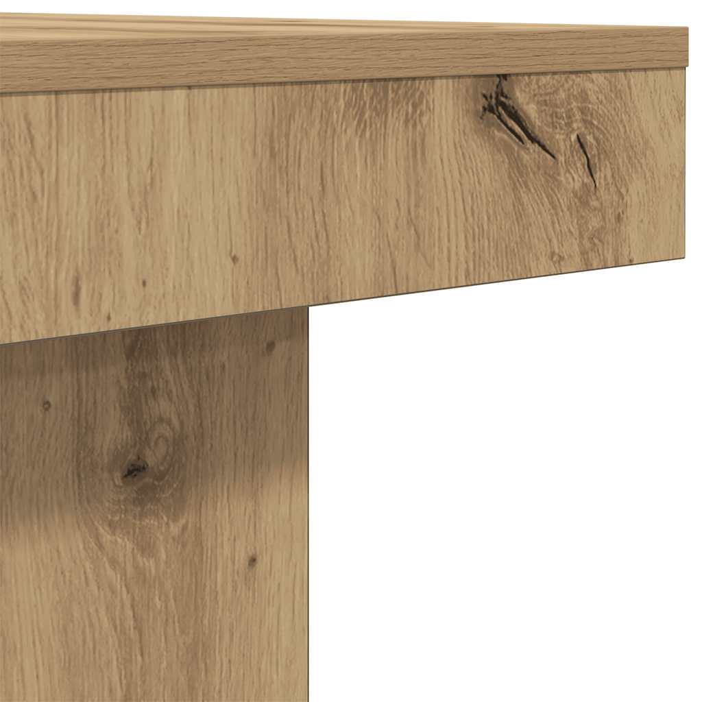 Coffee Table Artisan Oak 90x90x28 cm Engineered Wood