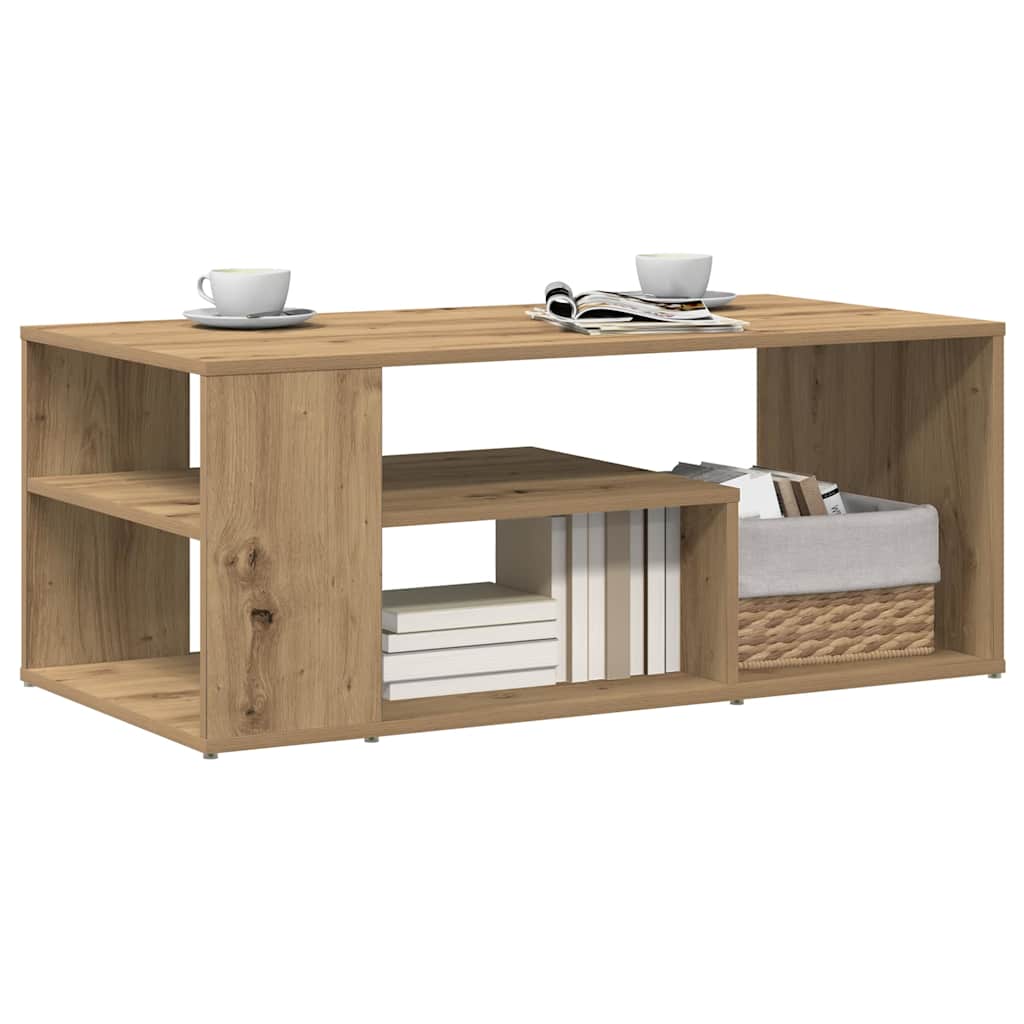 Coffee Table Artisan Oak 100x50x40 cm Engineered Wood