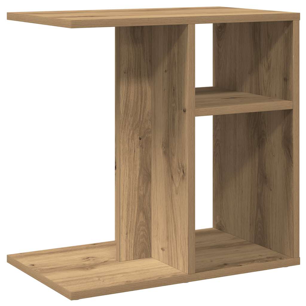 Artisan Oak Side Table 50x30x50 cm – Engineered Wood Elegance