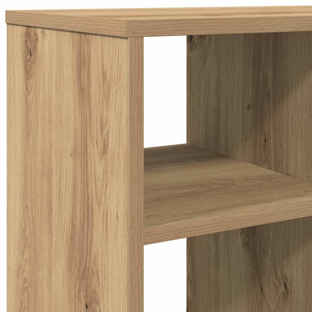 Artisan Oak Side Table 50x30x50 cm – Engineered Wood Elegance