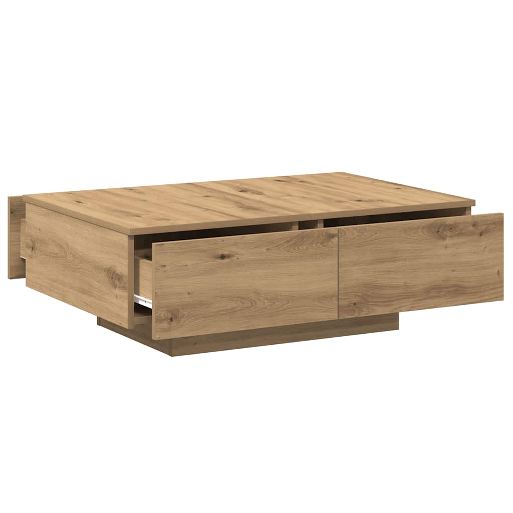 Coffee Table Artisan Oak 90x60x31 cm Engineered Wood