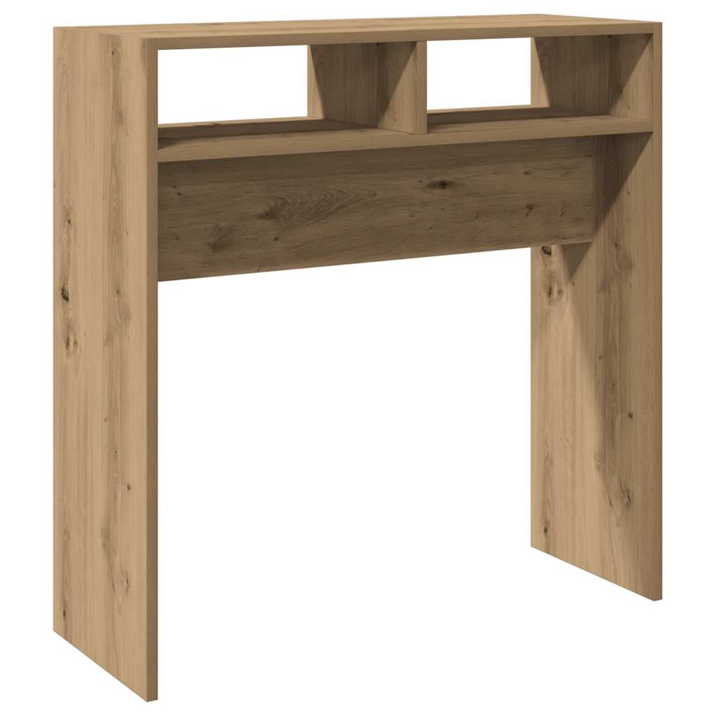 Artisan Oak Console Table, Engineered Wood, 78x30x80 cm
