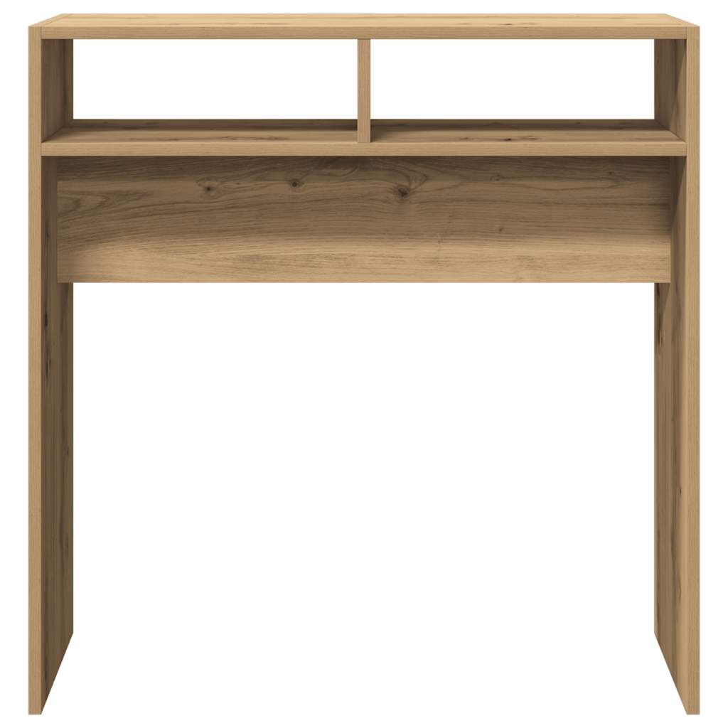 Artisan Oak Console Table, Engineered Wood, 78x30x80 cm