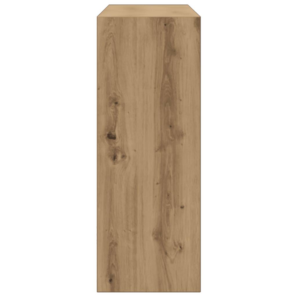 Artisan Oak Console Table, Engineered Wood, 78x30x80 cm