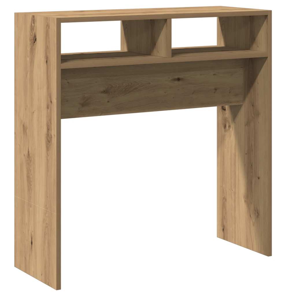 Artisan Oak Console Table, Engineered Wood, 78x30x80 cm