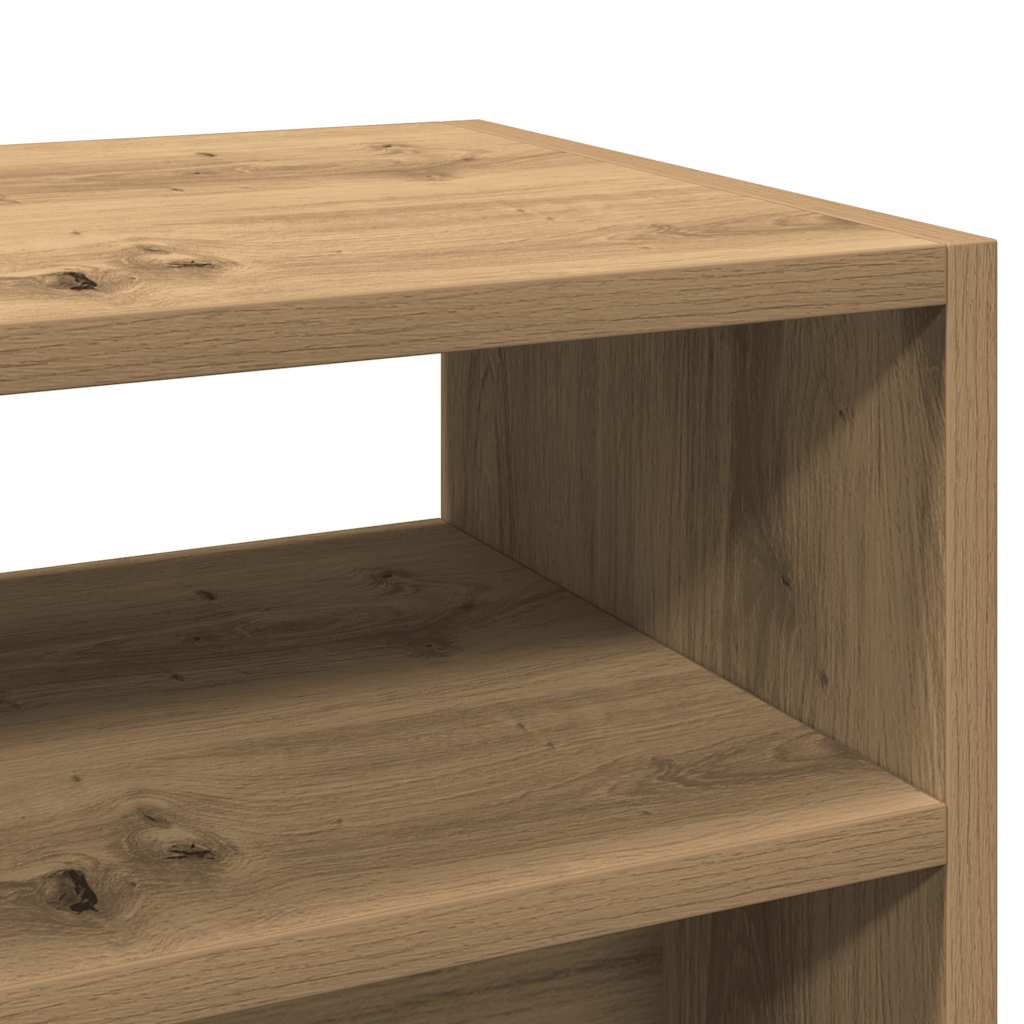 Artisan Oak Console Table, Engineered Wood, 78x30x80 cm