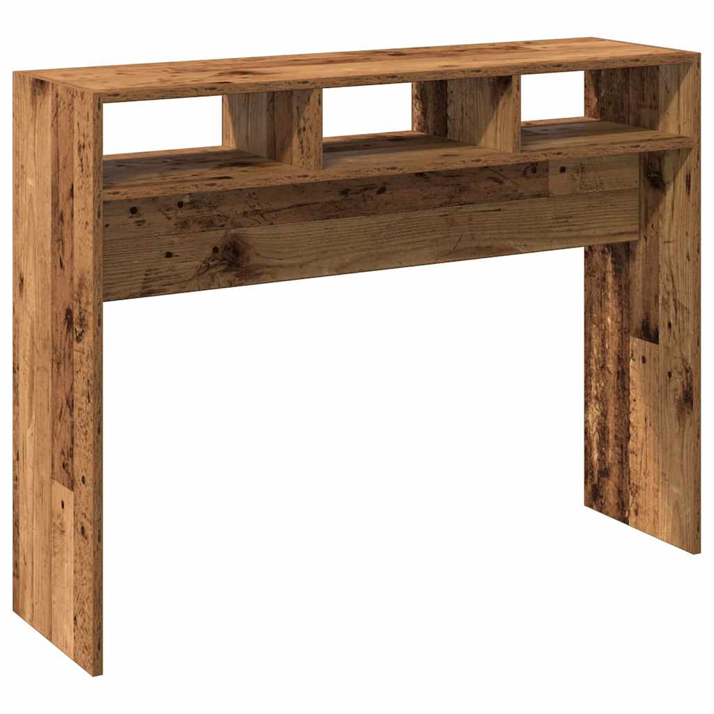 Rustic Console Table 105x30x80 cm | Reclaimed Engineered Wood
