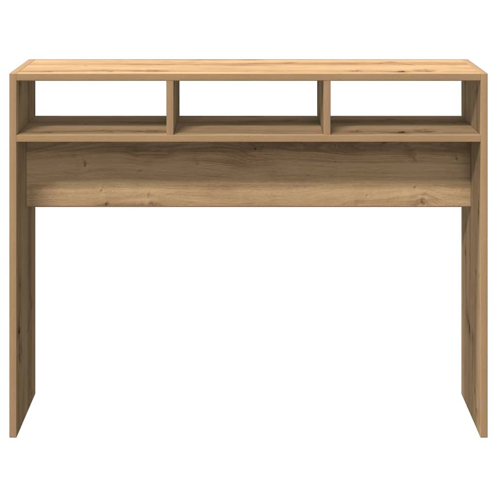 Artisan Oak Console Table, Engineered Wood, 105x30x80 cm