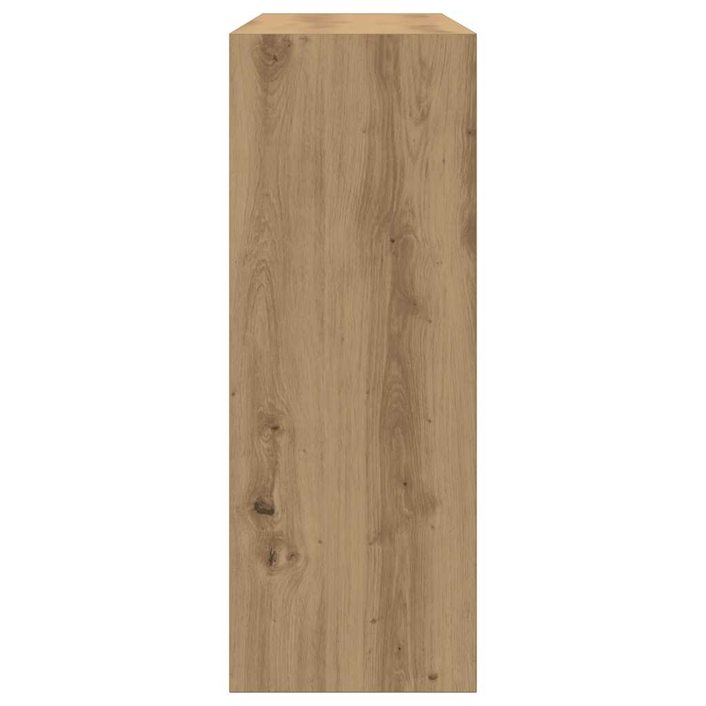 Artisan Oak Console Table, Engineered Wood, 105x30x80 cm
