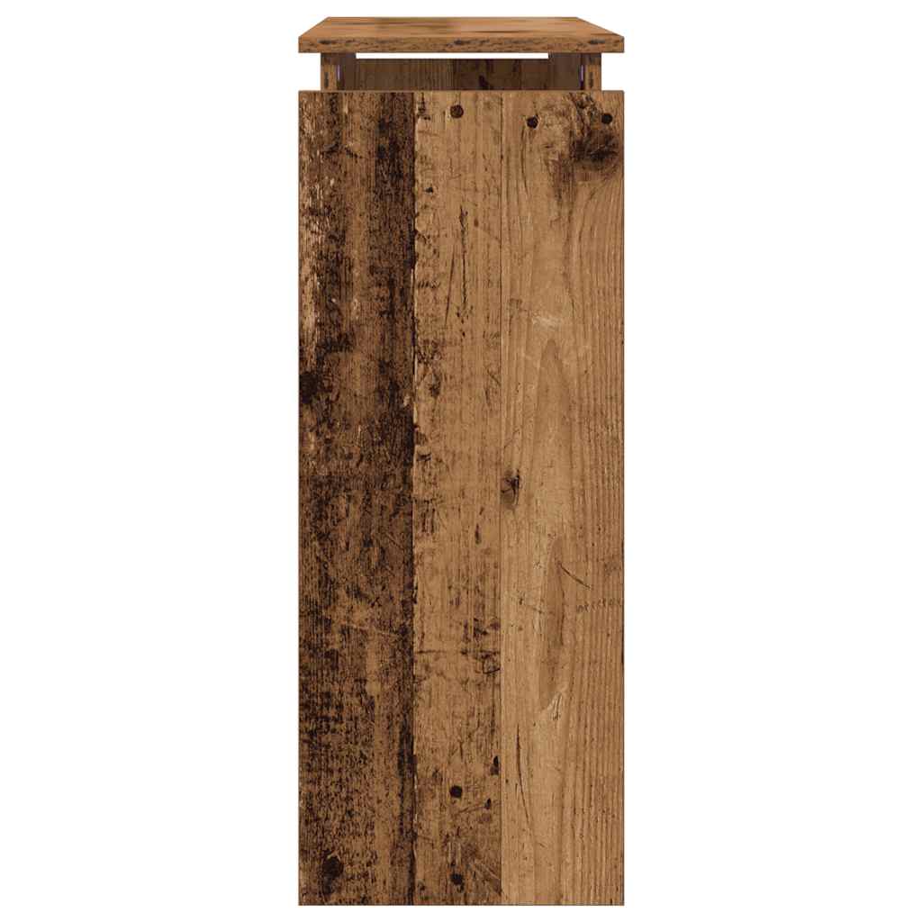 Rustic Console Table - Old Wood 80x30x80 cm Engineered Wood