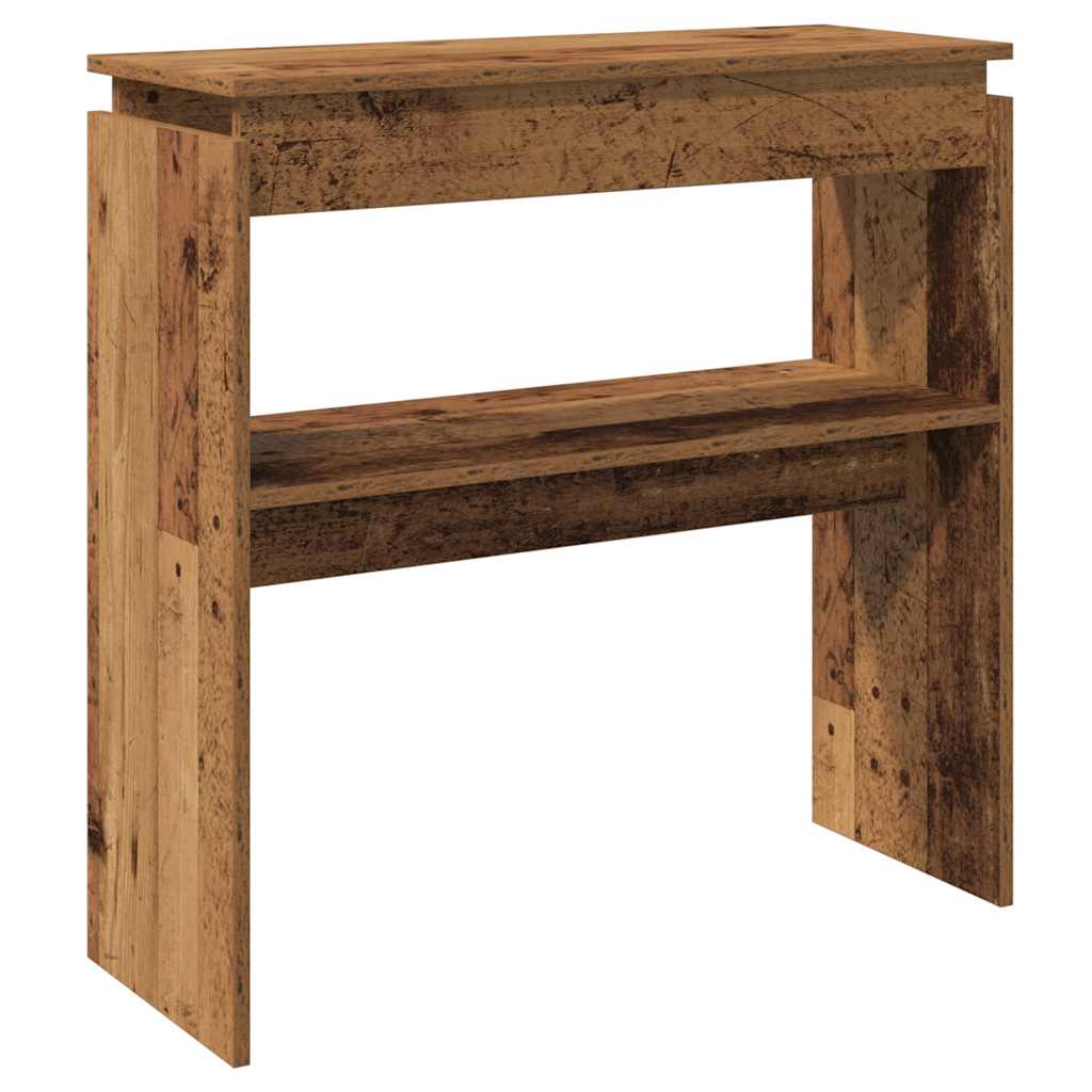 Rustic Console Table - Old Wood 80x30x80 cm Engineered Wood