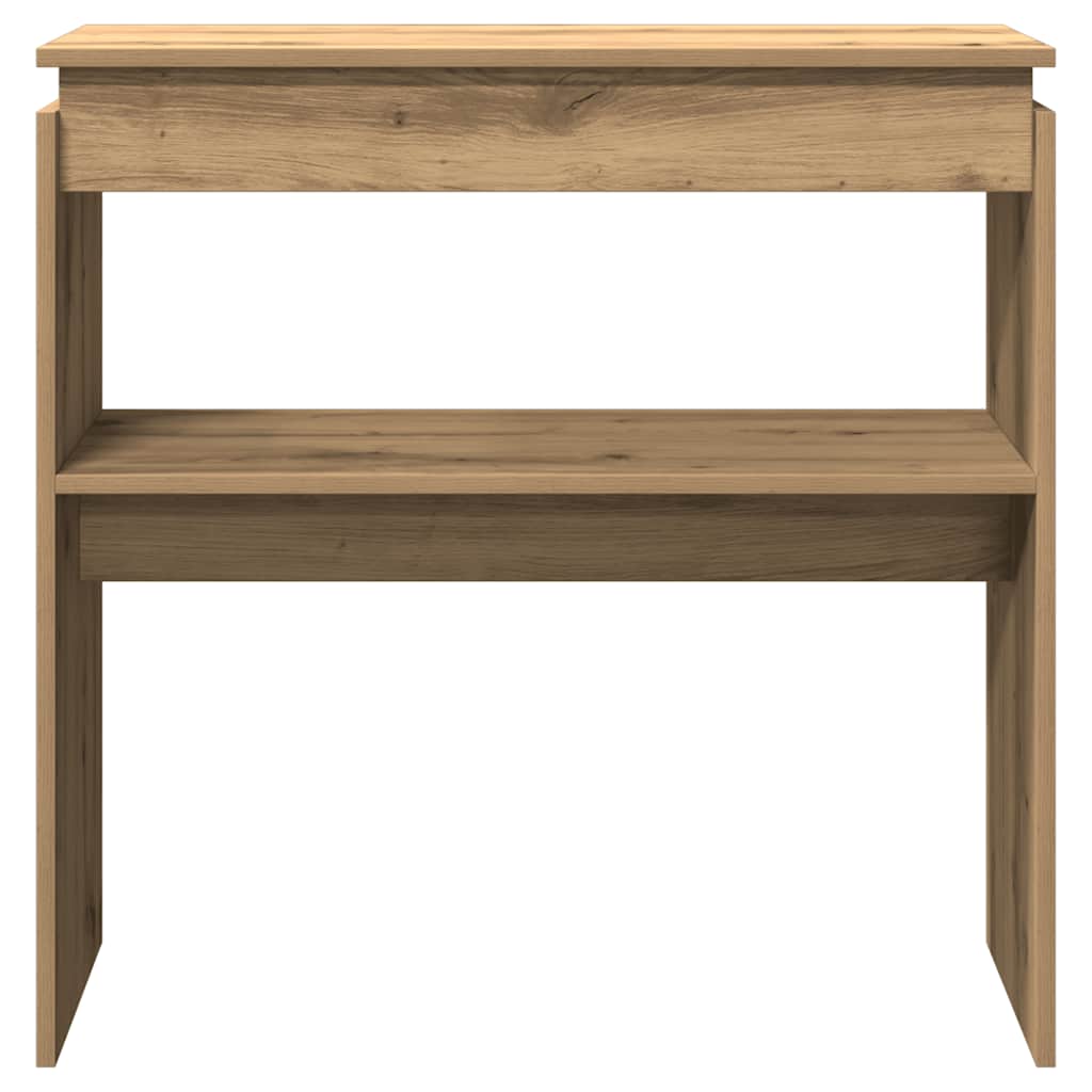 Artisan Oak Console Table 80x30x80 cm - Engineered Wood