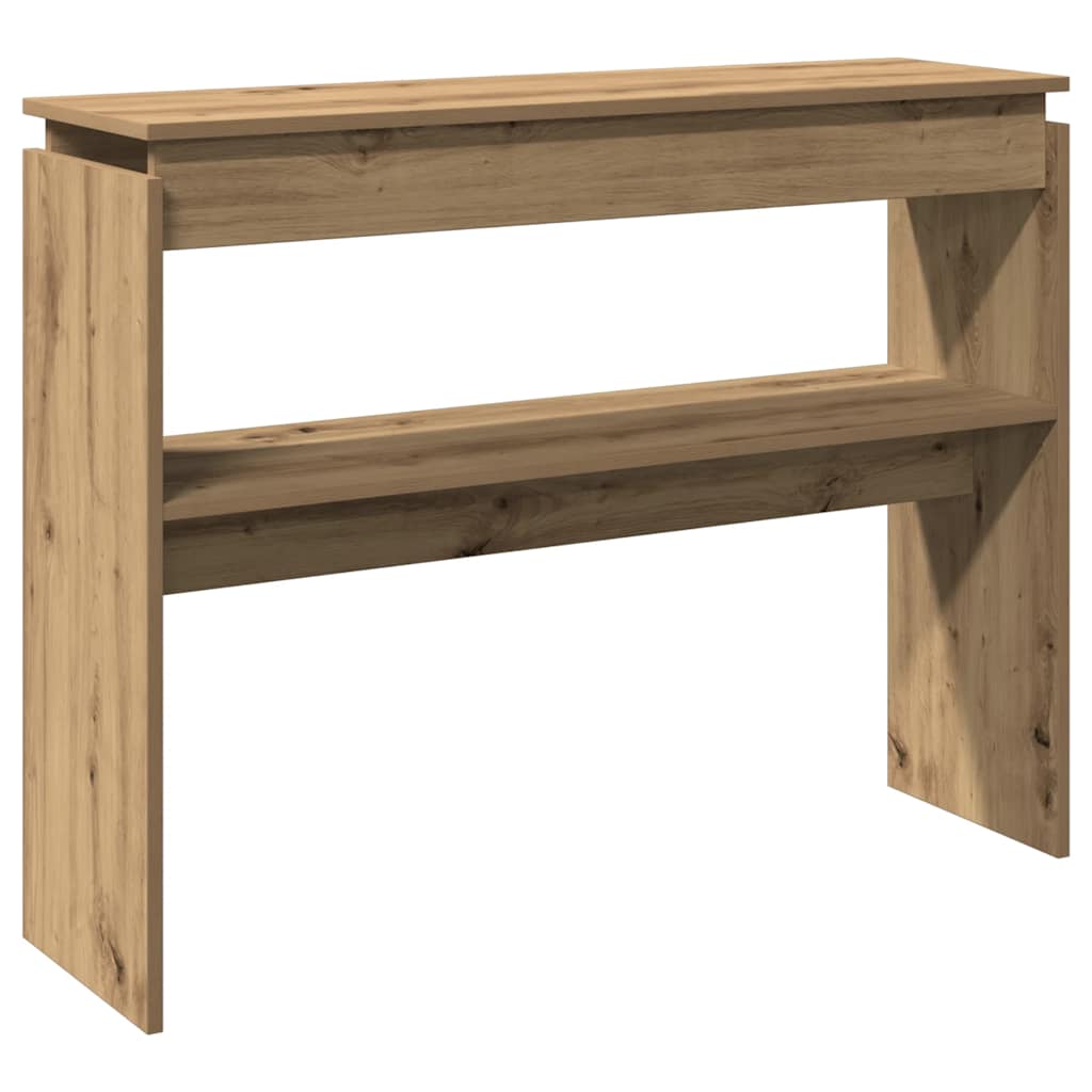 Artisan Oak Console Table 102x30x80 cm in Engineered Wood
