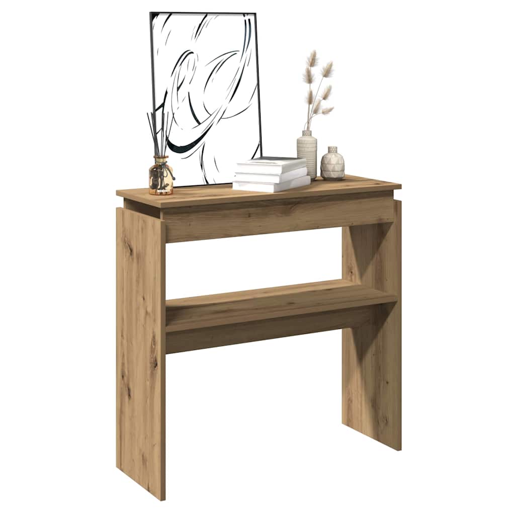 Artisan Oak Console Table 102x30x80 cm in Engineered Wood