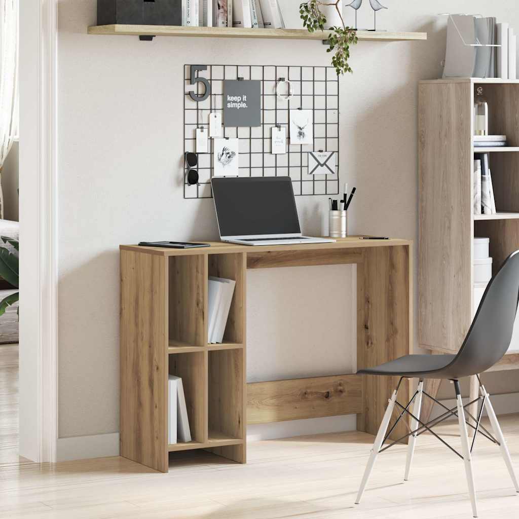 Elegant Oak Desk - 102.5x35x75 cm Engineered Wood Furniture