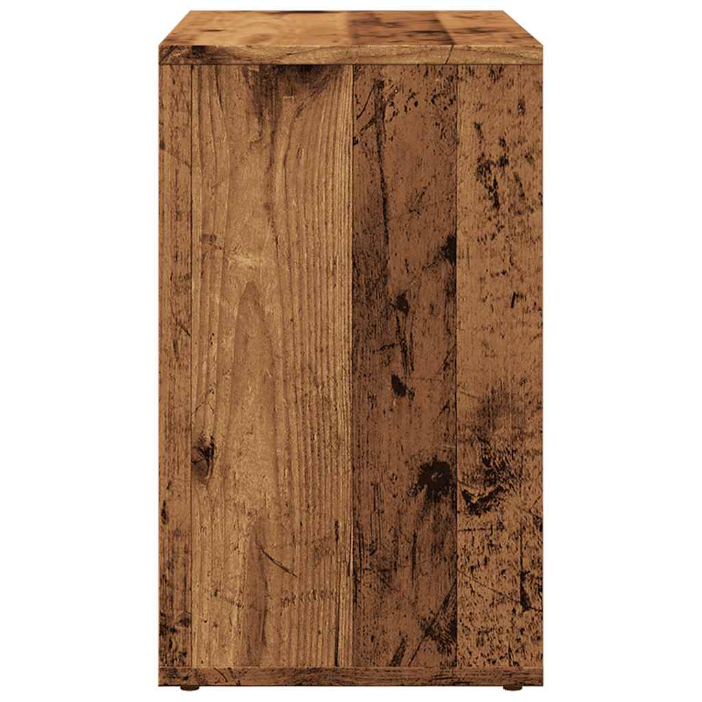 Vintage-Look Nesting Tables Set, 3pcs Engineered Wood, Old Wood Finish