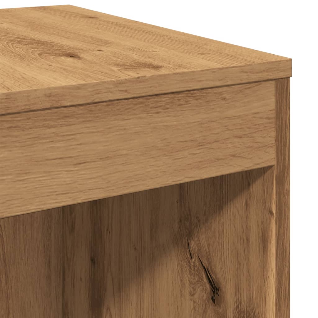 Artisan Oak Nesting Tables Set of 3 - Engineered Wood Elegance