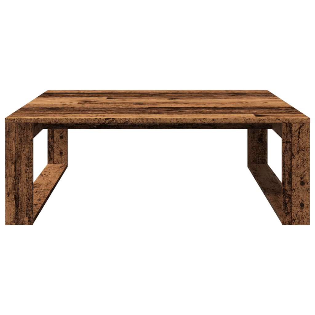 Coffee Table Old Wood 100x100x35 cm Engineered Wood