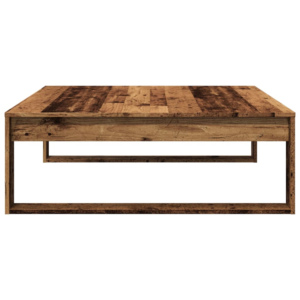 Coffee Table Old Wood 100x100x35 cm Engineered Wood