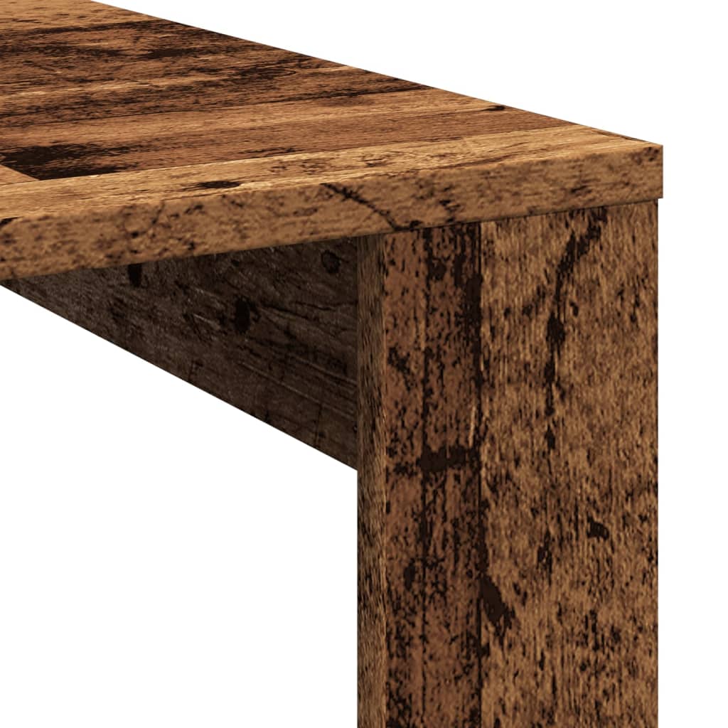 Coffee Table Old Wood 100x100x35 cm Engineered Wood
