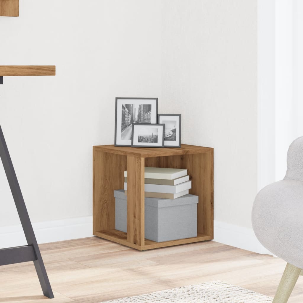 Side Table Artisan Oak 33x33x34 cm Engineered Wood
