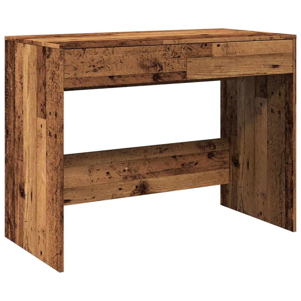Rustic Engineered Wood Desk 101x50x76.5 cm - Classic Design