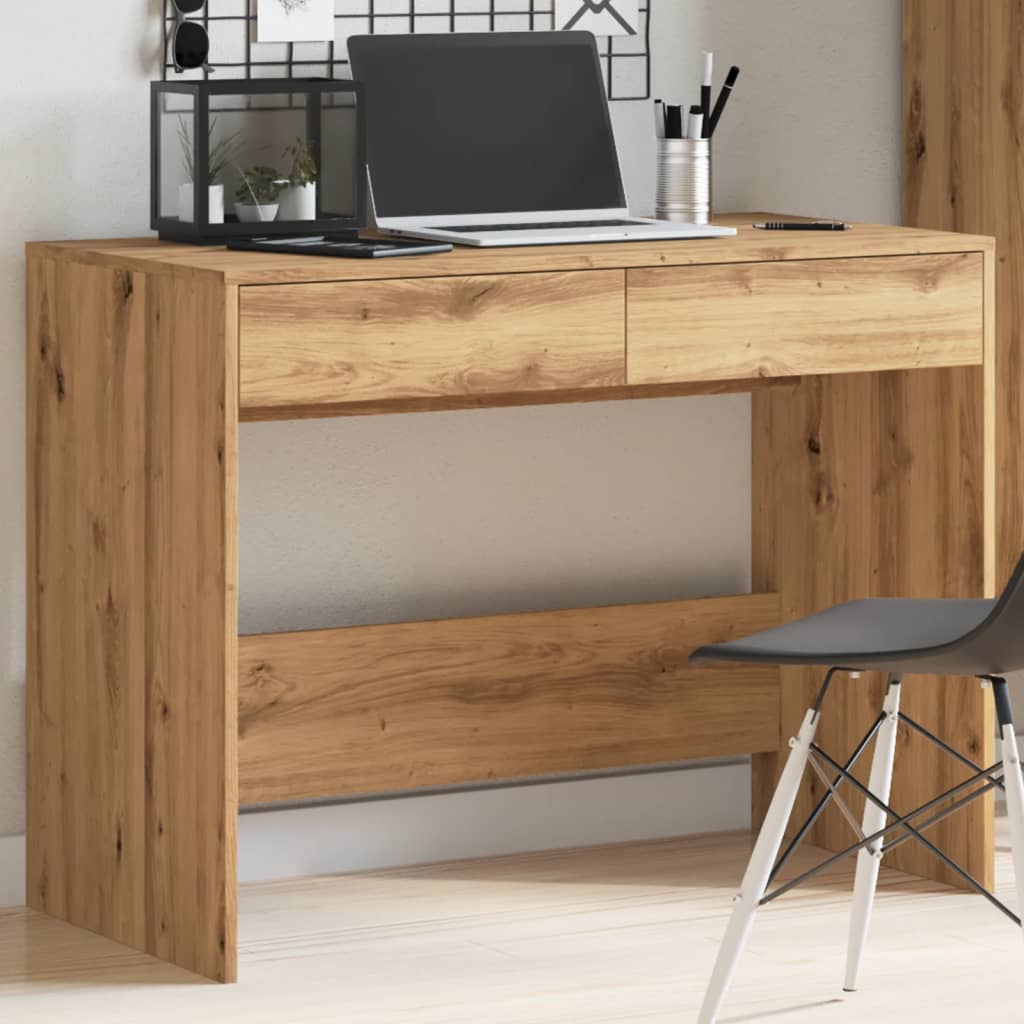 Oak Desk Artisan 101x50x76.5 cm - Engineered Wood Excellence