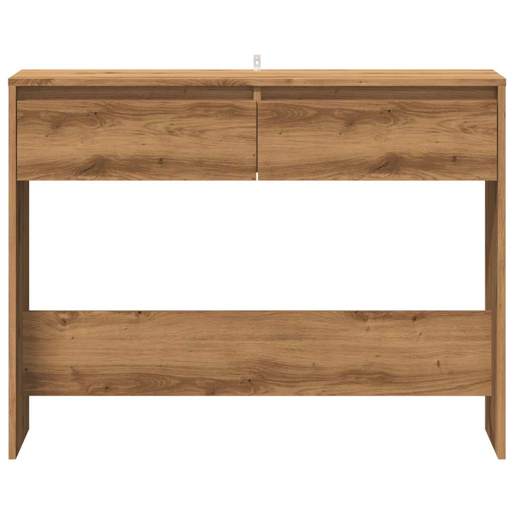 Artisan Oak Console Table - 100x35x76.5 cm, Engineered Wood