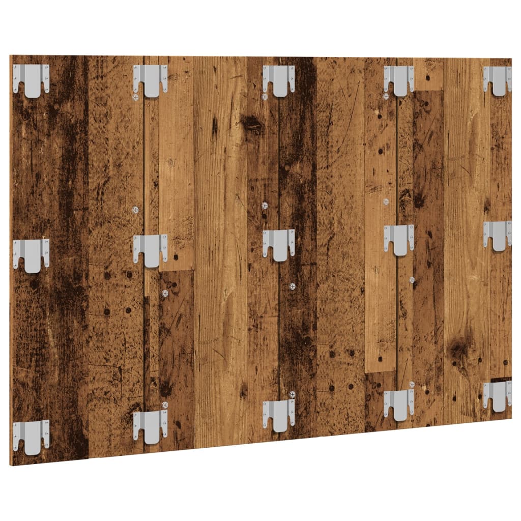 Rustic Bed Headboard - 120x1.5x80 cm in Engineered Old Wood