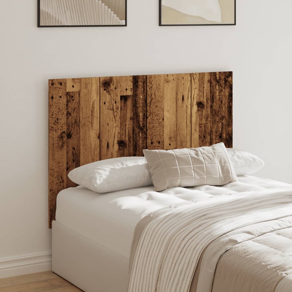 Rustic Bed Headboard - 120x1.5x80 cm in Engineered Old Wood
