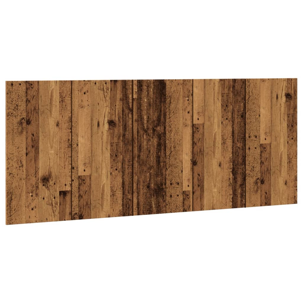 Vintage Wood Headboard: 200x1.5x80 cm, Engineered Wood Elegance