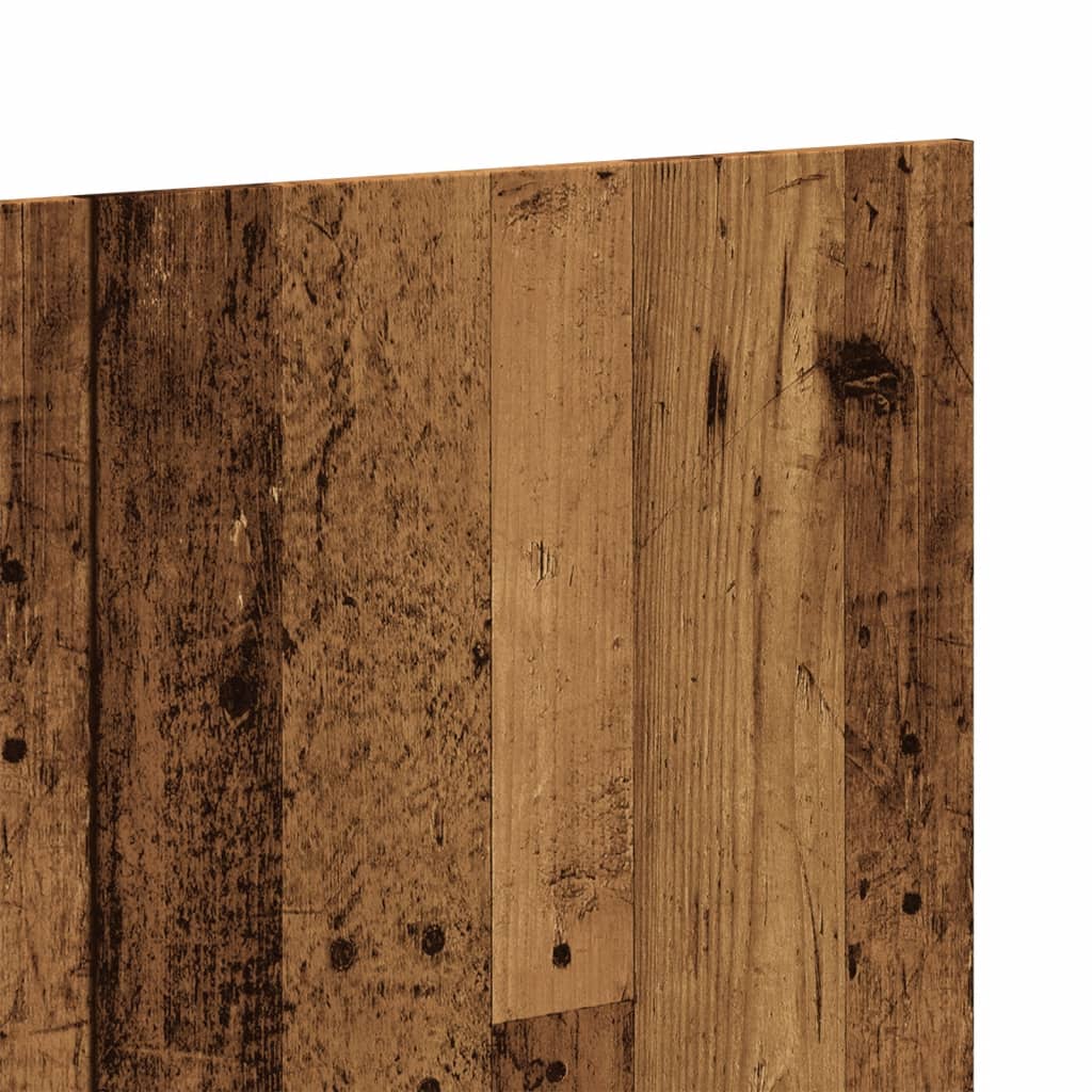 Vintage Wood Headboard: 200x1.5x80 cm, Engineered Wood Elegance
