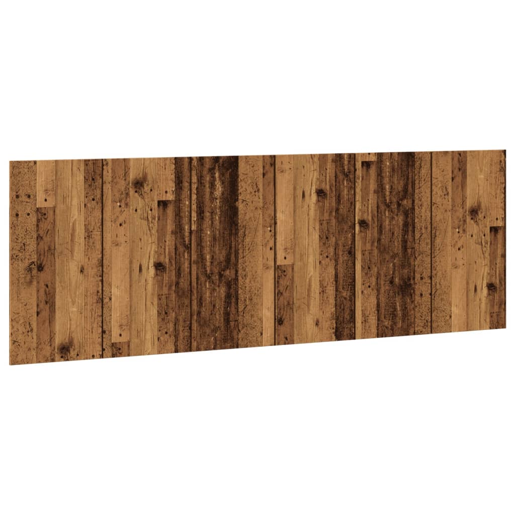 Rustic Wall Headboard - Engineered Old Wood, 240x1.5x80 cm