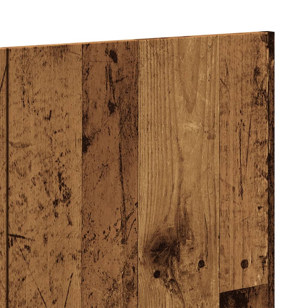 Rustic Wall Headboard - Engineered Old Wood, 240x1.5x80 cm