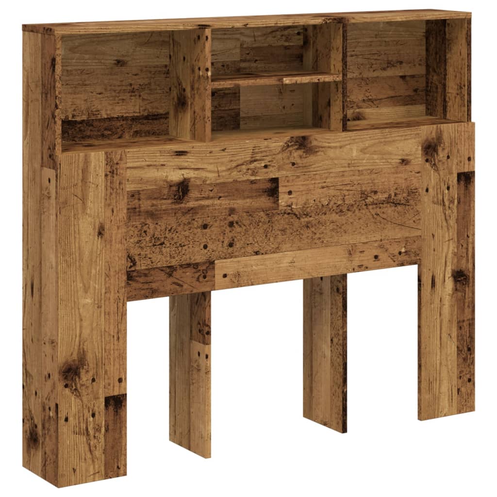 Vintage Wood Headboard Cabinet, 120x19x103.5 cm - Engineered Wood