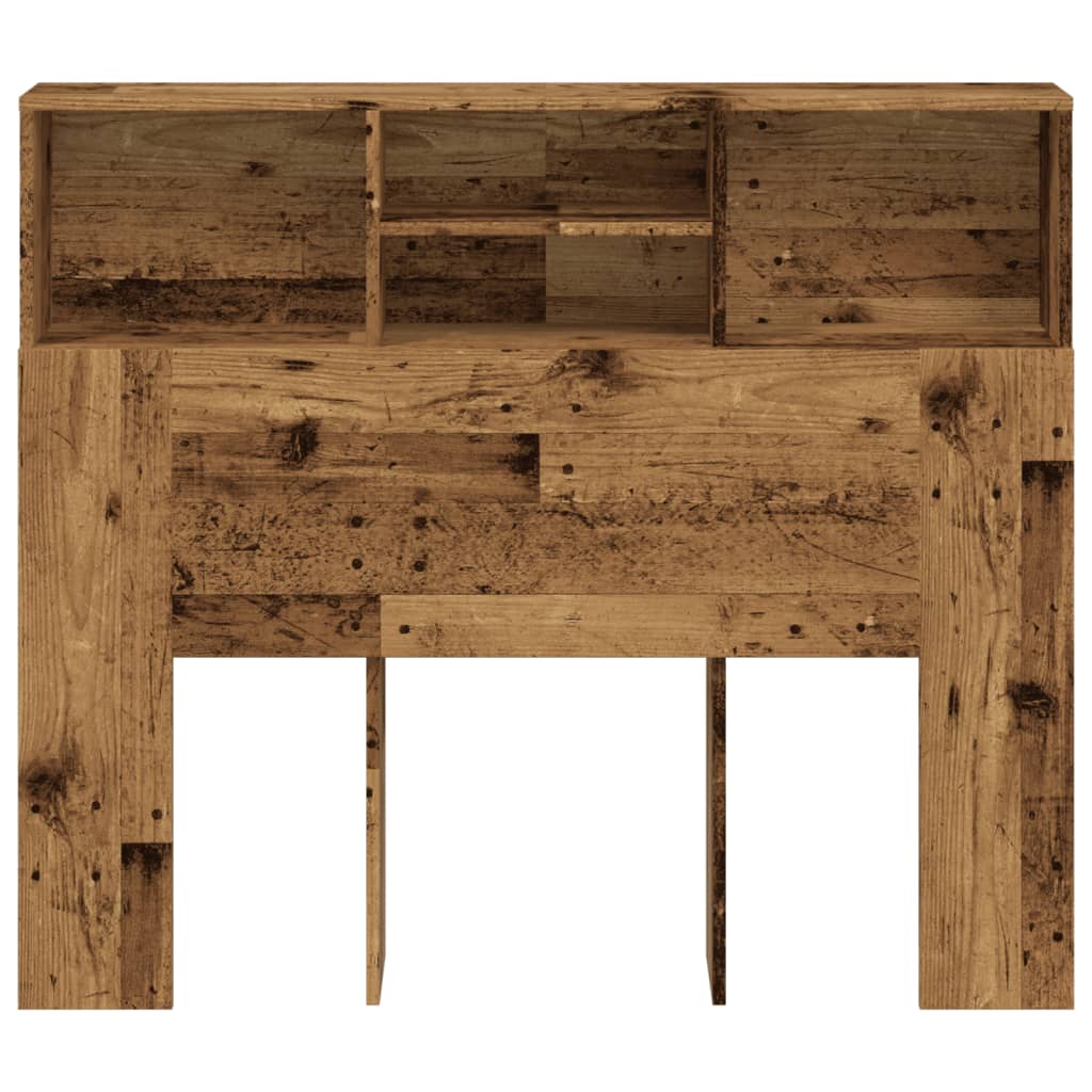 Vintage Wood Headboard Cabinet, 120x19x103.5 cm - Engineered Wood