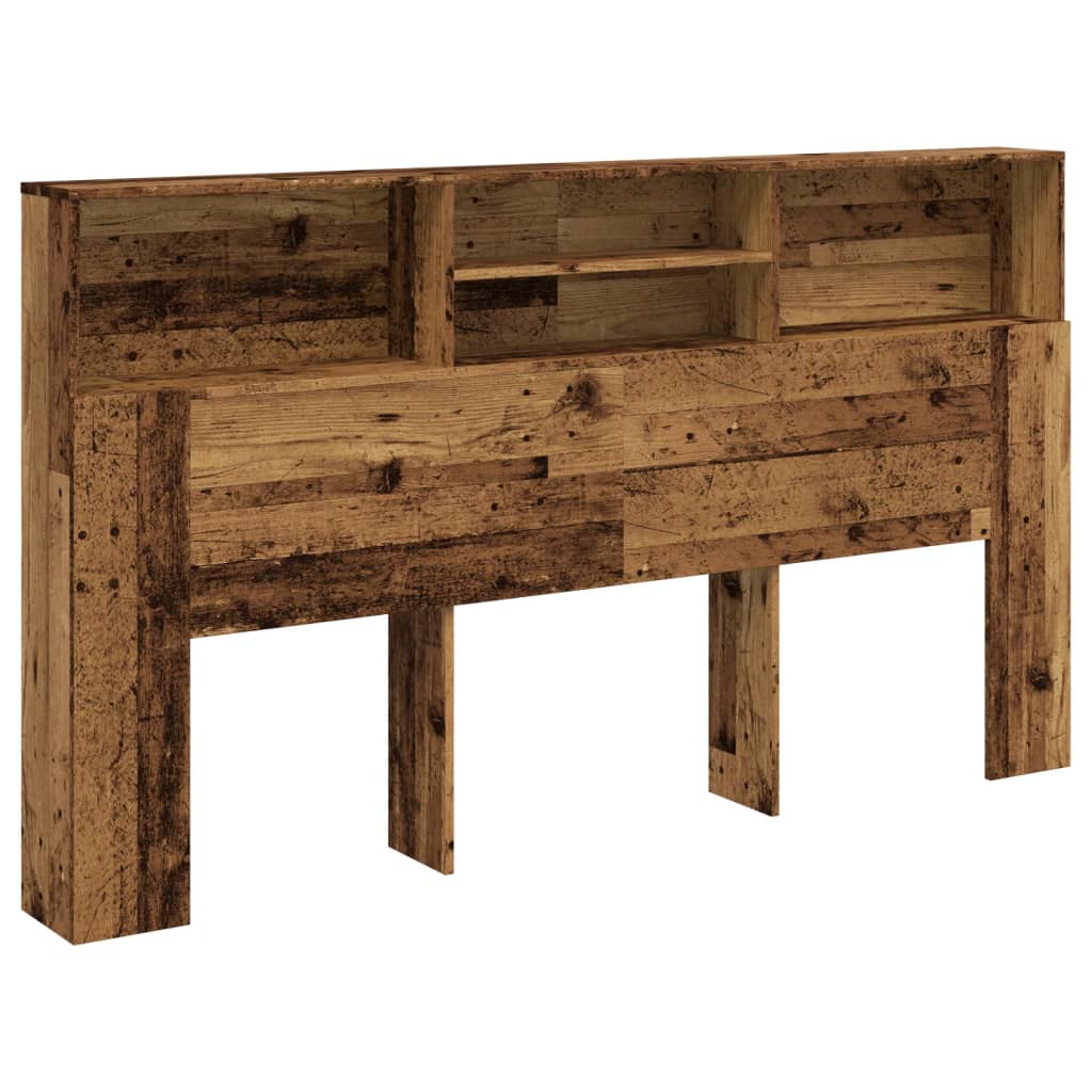 Vintage Wood Headboard Cabinet 180x19x103.5 cm - Engineered Wood