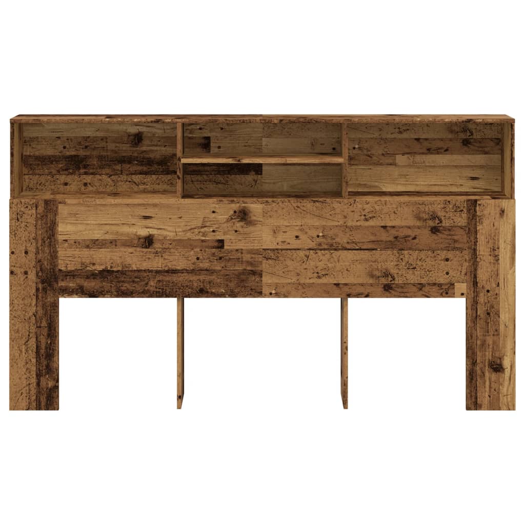 Vintage Wood Headboard Cabinet 180x19x103.5 cm - Engineered Wood